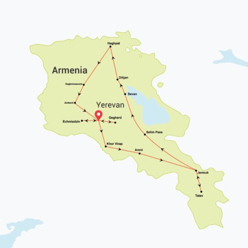 Armenia In Depth Map