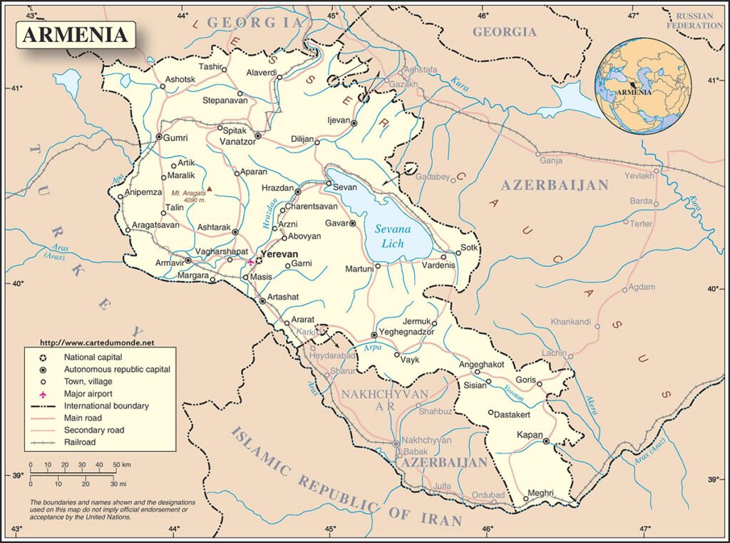 Armenia Map