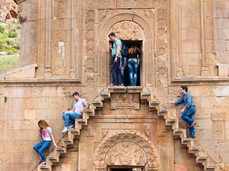 The church has unique double floor architecture