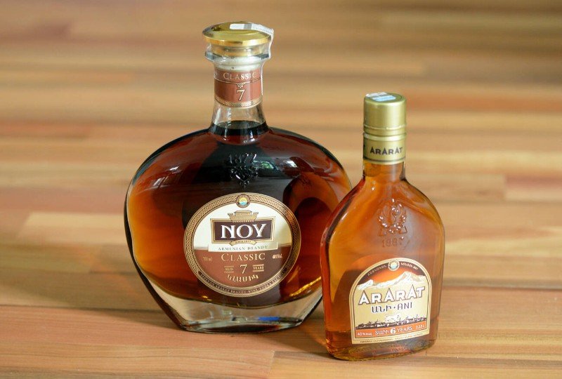 Armenian famous brandy cognac