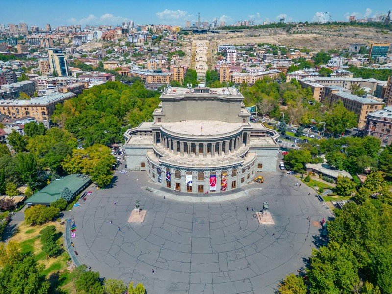 Freedom square Opera Yerevan