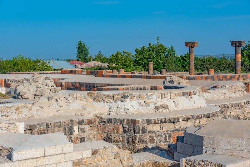 Architectural Features Dvin Ruins Armenia