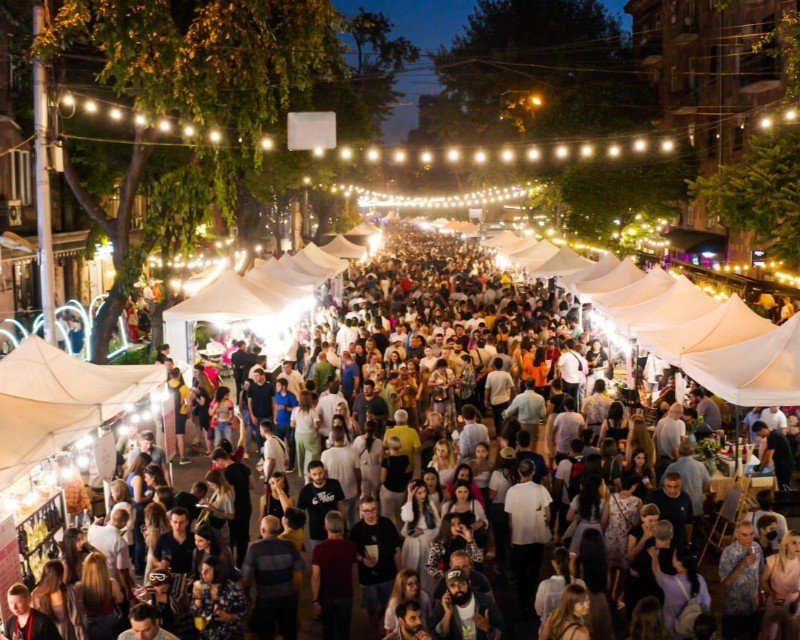 Yerevan wine Festival Crowd