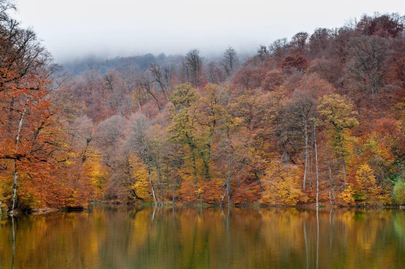 Parz Lake in Dilijan Autumn