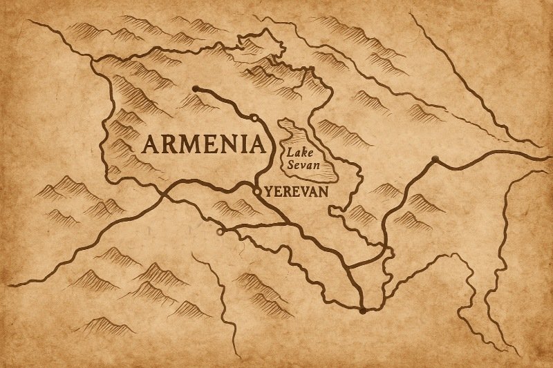 Silk Road Armenia Map