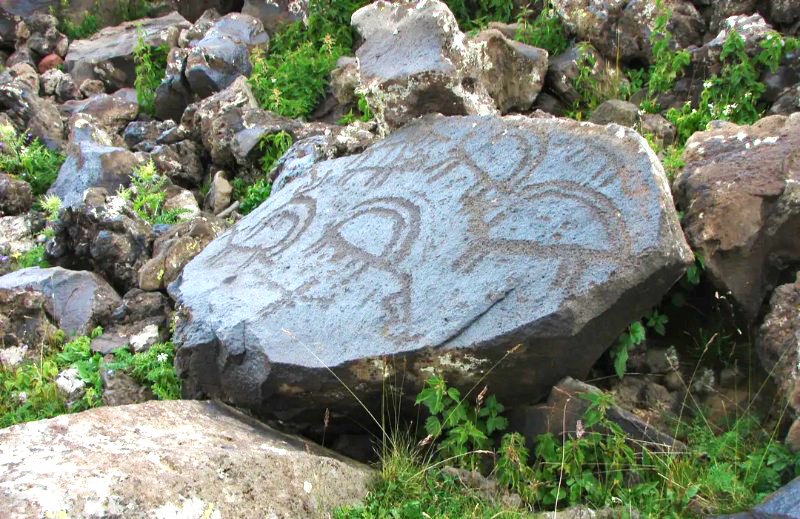 Geghama petroglyphs Armenia