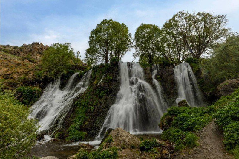 Shaki waterfall in Armenia