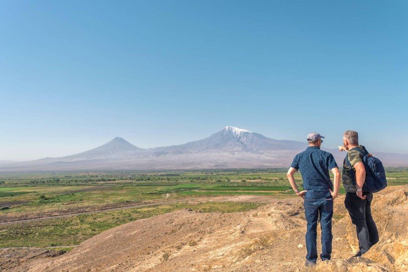 Armenia group tour for solo travelers Ararat visit