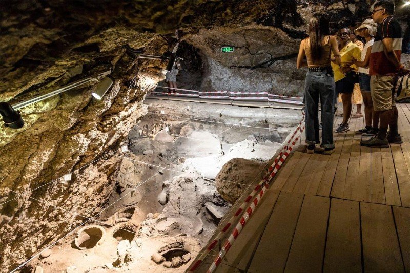 Inside Areni-1 cave unesco