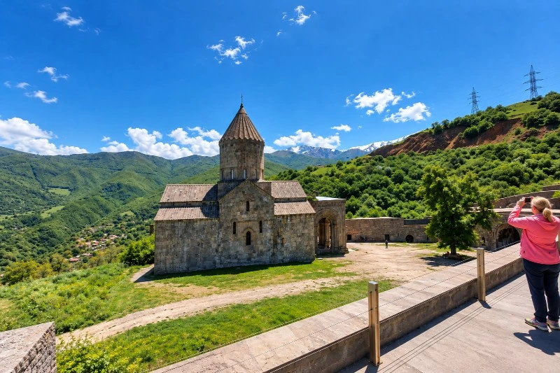 Ancient monasteries in Armenia's mountains.