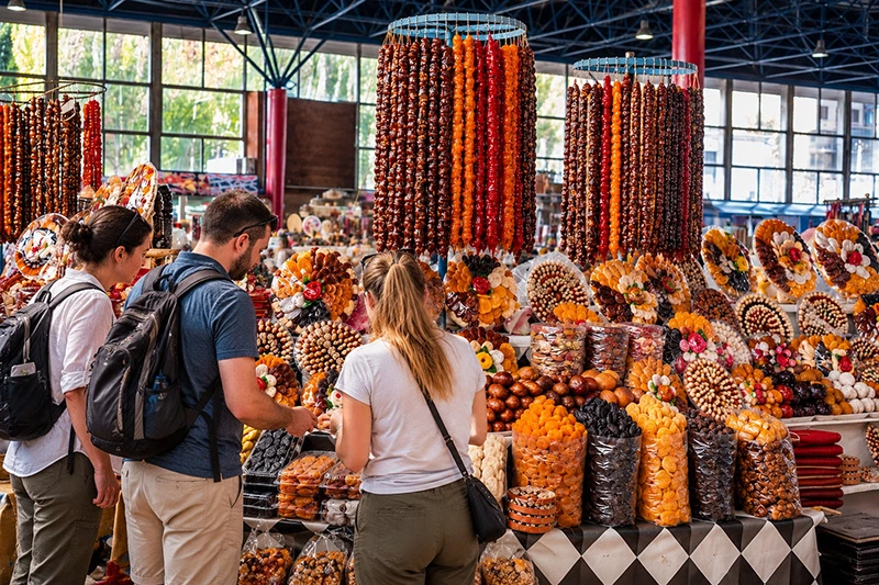 Dried fruits at Yerevan market